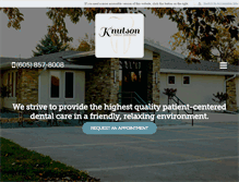 Tablet Screenshot of knutsonfamilydentistry.com